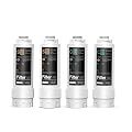 Frizzlife SKP-HF Replacement Housing Kits (4 Pack) With Filter Cartridges Inside for SK99 and SP99 Under Sink Water Filter System