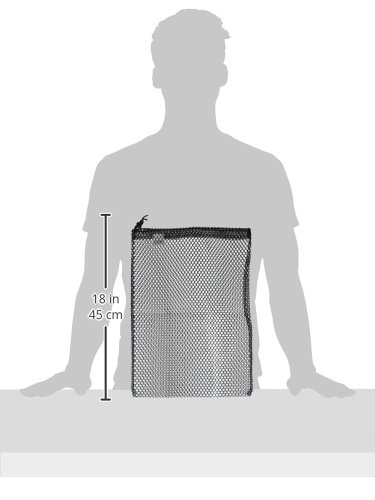 Equinox Nylon Mesh Stuff Bag, 15" X 22", Black #TOP2