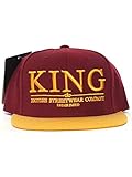  King Apparel Maroon / Gold Krest Select King Apparel Starter Snapback Casquette de baseball Taille Réglable