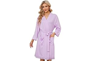 LYCY Women's Lightweight Lavender Robe: Embrace Comfort and Style