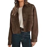 veste courte imitation peau de mouton Parfaite pour toutes les occasions, cette pièce tendance de la collection automne est idéale pour un déjeuner décontracté ou une balade en ville le week-end. Son design chic, à l'instar d'une veste courte en suédine, vous assure une allure soignée tout en vous offrant un confort optimal au quotidien.