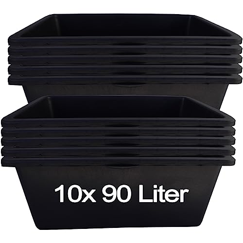 Hossi's Wholesale – 10 Stück Mörtelwanne 90 Liter für...