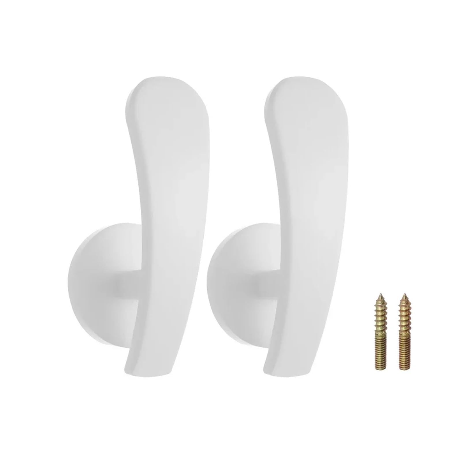 Curtain Holdbacks 4pcs Retro Hold Practical Durable Curtain Holder Wall Hanger Curtain Holdback Mounted Metal Hooks(WHITE)