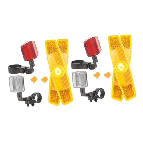 Abaodam Cycle Safety Reflectors Set 2 Pack Bike Rear Reflectors Taillight Night Riding Visibility Easy to Install Plastic