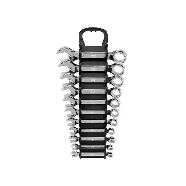 MOLLIFII Stubby Combination Wrench Set w/Holder, 11-Piece 1/4-3/4 in., Mfr: WCB92401-A