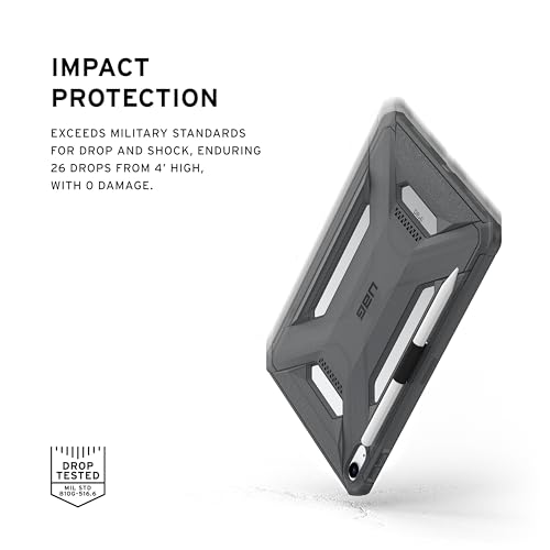Image of URBAN ARMOR GEAR UAG Designed for iPad A16 Case Fits 11 inch 11th Gen 2025, 10.9 inch 10th Gen 2022 (A3354 A3355) Scout LT - Secure Grip Kids Family Friendly Military Grade Drop Protection Cover, Ash