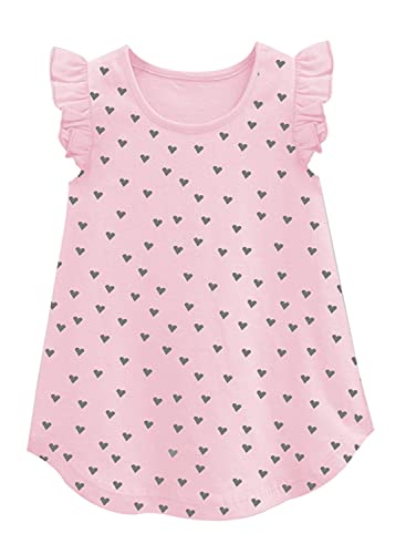 Image of A.T.U.N. (All Things UBER Nice) Girl's Polyester Regular Fit Solid Round Neck Knee Length Regular Top