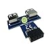 9pin USB 2.0 Female Pin Header to Dual USB2.0 port Adapter-T Type