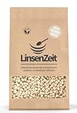 LinsenZeit Weiße Kichererbsen 600g – White Chickpeas/Kabuli Chana/Garbanzo Beans – Aromatische Hülsenfrüchte für Hummus, Falafel, Salate & Currys – Proteinreich, ballaststoffhaltig & vegan