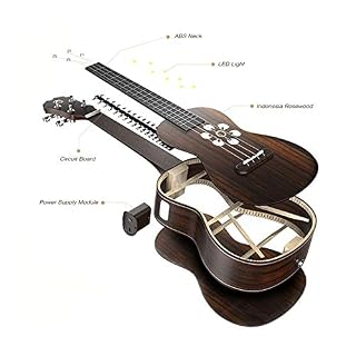 Ukulélé 23 Pouces Intelligent Ukulele Ukulele Uke for Enfants et Adultes pour la Pratique en Classe (Couleur : Natural… - Les Beatles, Paul McCartney, John Lennon, RIngo Starr, George Harrison Ukulélé 23 Pouces Intelligent Ukulele Ukulele Uke for Enfants et Adultes pour la Pratique en Classe (Couleur : Natural… – Image 2