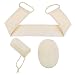 HJZ Natural Loofah Lufa Shower Sponge Soap Exfoliating Loufa Bath Back Scrubber with rope, Body Brushing Scrubber, Loofa Sponge Accessories Set