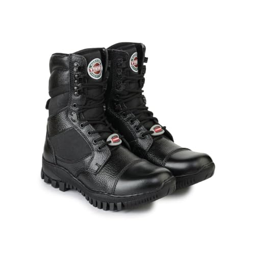 Image of Liberty Freedom SOLDIER-01 Lacing Safety Shoes for Men | Leather Sole| Water Resistance |Padded Foam Insole| Comfortable for All Weather | Shock Absorber|