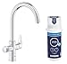 Produktbild GROHE Blue Pure Start Curve - Einhand- Spültischarmatur Starter Set mit Filterfunktion (C-Auslauf, inkl. Filter & Filterkopf, Einlochmontage), chrom, 30593000