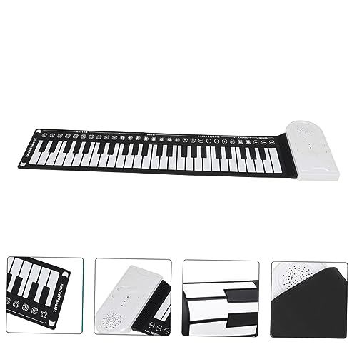COOPHYA 49 Rouleaux Clavier Électronique Pliant Clavier Musical Piano Électronique Souple Clavier Noir Et Blanc Portable Numérique Enfant Store Silicone Respectueux De L’environnement - Les Beatles, Paul McCartney, John Lennon, RIngo Starr, George Harrison COOPHYA 49 Rouleaux Clavier Électronique Pliant Clavier Musical Piano Électronique Souple Clavier Noir Et Blanc Portable Numérique Enfant Store Silicone Respectueux De L'environnement – Image 7