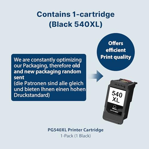 PG-545 545XL Black Ink Cartridge Remanufactured for Canon 545XL 545 Ink Cartridges Black PG545XL PG-545XL for Canon Pixma TS3150 TS3300 MG3050 TR4550 MG2950 TS3350 TR4551 TS3100 printer(1-Black) - Image 5