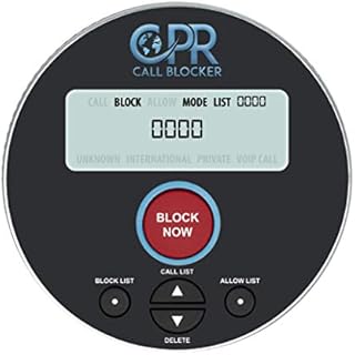 CPR V10000 - Landline Phone Call Blocker with Dual Mode Protection. Pre-Loaded with 10,000 Known Robocall Scam Numbers - Block a Further 2,000 Numbers at a Touch of a Button