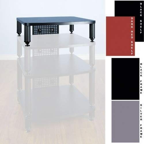 VTI Manufacturing4 Silver Poles,1 Black Shelf Professional amp Stand