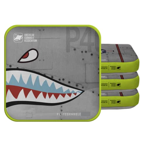 ACA Synergy Edge Professional Cornhole Bags Dual Sided 6x6 Bomber Gray