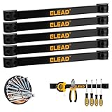 ELEAD 6-Piece 12' Magnetic Tool Holder Storage Organizer - Wall Mount Rack Garage Organization Power Magnet Hanger Workbench Board Slatwall Van Organizers Mounted Hanging Strip