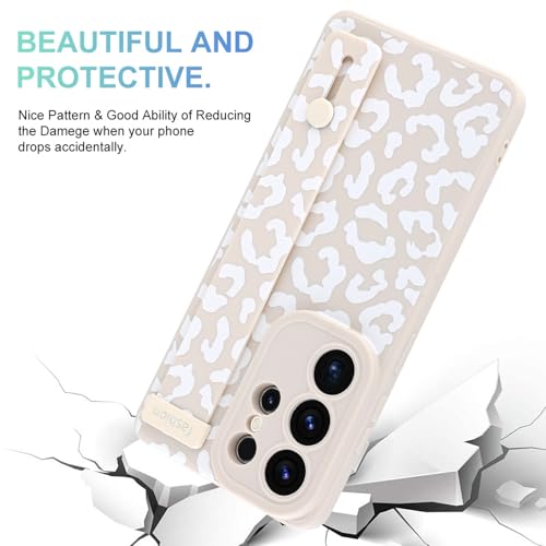 Image of Compatible with Samsung Galaxy S26 Ultra Case with Strap Wrist White