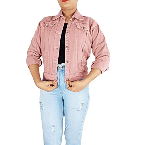 Denim jacket peach colour Clearance