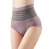 Bragas Postparto Desechables Braguitas Moldeadoras de glúteos para realzar el Color de Las Rayas del Vientre de Talle para Mujer Ropa Interior Mijer Pantalón Culotte Mujer (B, M)