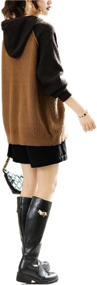 Loose Fit Arctic Fleece Sweater for Women Large Size Winter Top Small Lapels Thickened Warm Layering Shirt