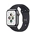 Produktbild Apple Watch SE (1. Generation) (GPS + Cellular, 44mm) Smartwatch - Aluminiumgehäuse Space Grau, Sportarmband Mitternacht - Regular. Fitness-und Aktivitätstracker, Herzfrequenzmesser, Wasserschutz
