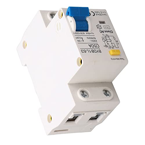 Miniatura 4 de Disyuntor En Miniatura Dc 230v 2p Interruptor De Aire De Protección Contra Fugas, Interruptor De Aire De Protección De Sobrecarga Para El Hogar Con Montaje En Riel Din Para Líneas Distribución 50a