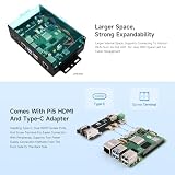 Waveshare Multi-Functional All-In-One Mini-Computer Kit B for Raspberry Pi 5 Aluminum Alloy Case with PCIe to 4-ch USB 3.2 Gen1 Adapter Board Support PCIe Extending To 4-Ch USB3.2 Gen1 Port