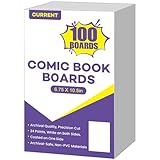 100 PCS Current Size Comic Book Boards, 6.75