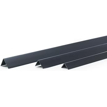 DQ-PP Angle Profile &ndash; Size: 20 x 20 mm &ndash; Length: 2 m (1 x 2 m) &ndash; Colour: Black &ndash; Material: PVC &ndash; Plastic Angle Strip &ndash; Outsid