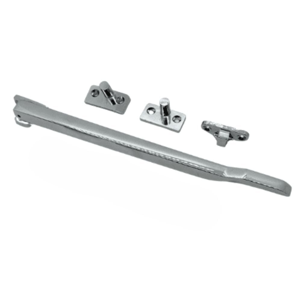 Polished Chrome Non-Locking Window Casement Stay