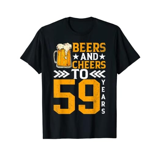 Taza de cerveza con 59 cumpleaños para 59 años Camiseta