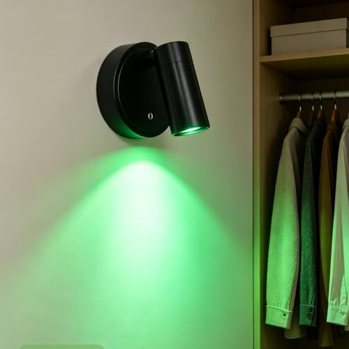 Image of Neioaas RGB Spotlights Indoor -Rechargeable Plant Spotlight,Black