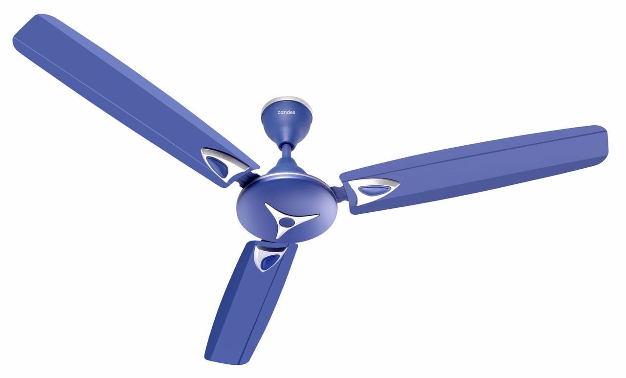 Candes Star Ceiling Fans for Home 1200mm / 48 inch | BEE 3 Star Rated, Noiseless & Energy Efficient, High Air Delivery | 1+1 Years Warranty | Silver Blue (B0CTZTM7LH) Amazon Price History, Amazon Price Tracker