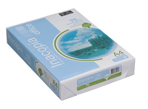 Papier Inacopia Office 75g de 500 feuilles pour imprimante jet d encre