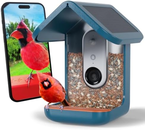 Birdbuddy PRO Solar Smart Bird Feeder with Camera - AI Bird Speci...