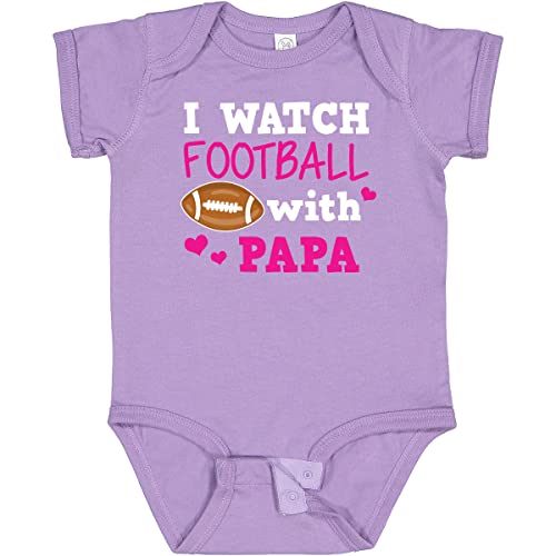inktastic I Watch Football with My Papa Baby Bodysuit
