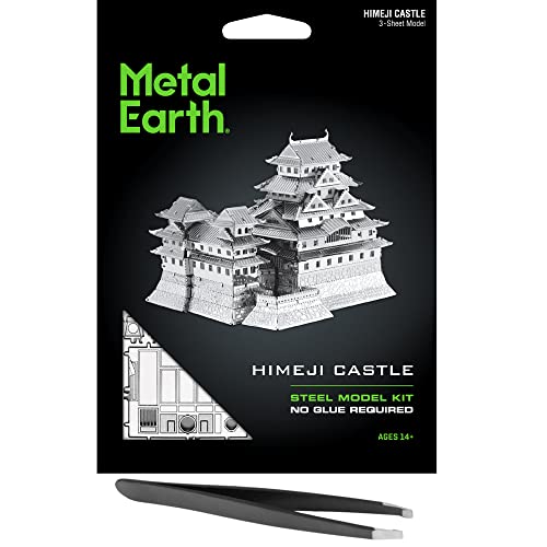 Maquette métal 3D Château de Himeji puzzle métallique Japon et pince