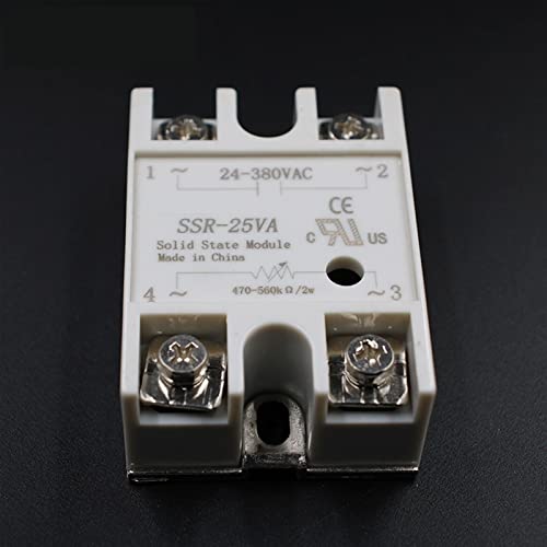 Relé de estado sólido SSR-25VA con potenciómetro de 500K Ohm para regular AC 3