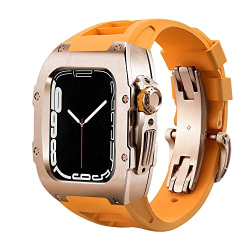 Kit modification Apple Watch 8 45mm boîtier carbone diamant iWatch SE 6