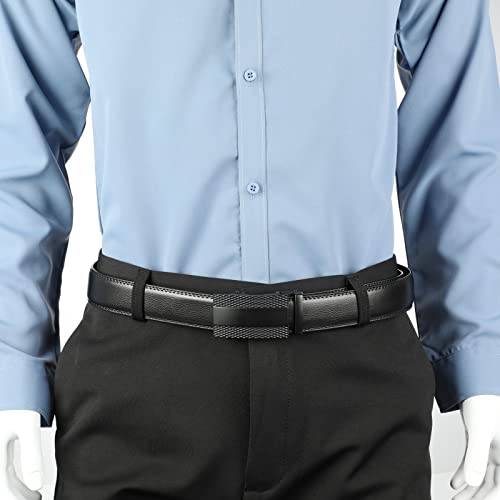 Image of Lavemi Men's Real Leather Ratchet Dress Belt with Automatic Buckle,Elegant Gift Box