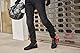 SHIMA DEVON Motorradjeans - Belüftete Elastische Slim Fit Biker Motorradhose mit FiberQL-Verstärkungen, CE Knie- und Hüftprotektoren (Herren, Schwarz, 32)