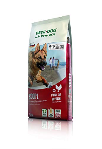 BEWI DOG Sport [12,5 kg] Hundefutter | Trockenfutter für sportliche & aktive Hunde | ohne Weizen & Soja | für erwachsene Hunde aller Rassen