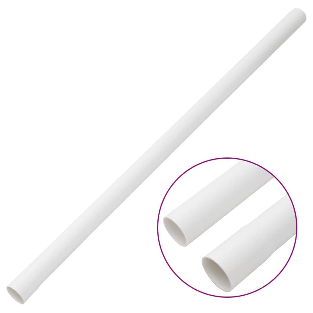 Gaine d'installation 30 mm Ø 30 m - Kit de goulotte de câble en PVC pour gestion des câbles - Blanc - 30 x 1 m - Tube de protection pour installation électrique