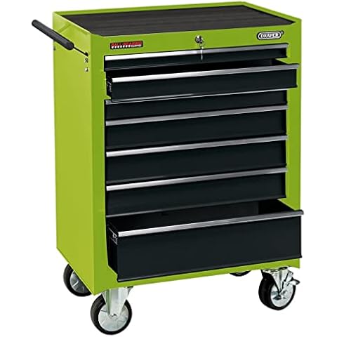 Draper 35745 Rollschrank mit 7 Schubladen, 66 cm, Grün Cover