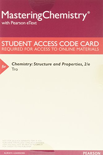 Chemistry: Structure and Properties, Books a la... 0134557301 Book Cover