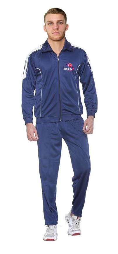 Image of Polyester Track Suit For Men Casual Co-ord Sets Breathable Relaxing Comfortable For Workout, Jogging, Sports. Pack Of 1
