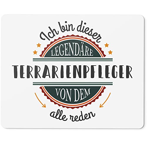 JUNIWORDS Mauspad Mousepad, Ich Bin Dieser legendäre Terrarienpfleger, von dem alle reden (5071074)